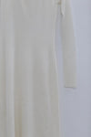SWAYING/KNIT water-soluble wool lapel dress (with petticoat) SW23AW2L07 white PS66